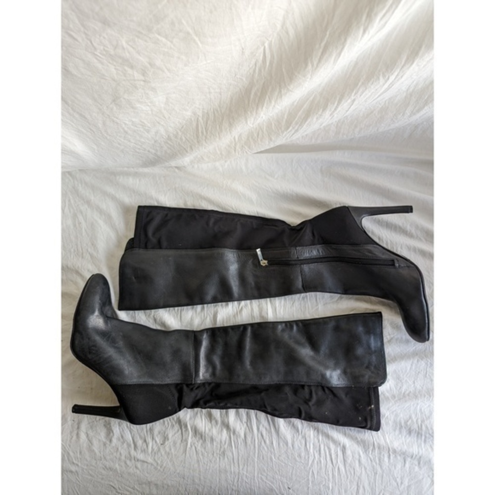 Vince Camuo Black Leather Heeled Boots - NEVER WORN!